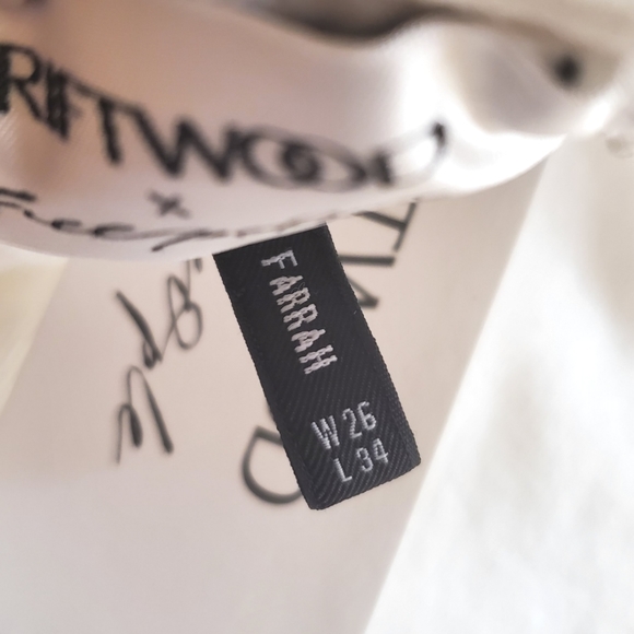 Free People × Driftwood Farrah Embroidered Flare Jeans Size 26 - Picture 7 of 7